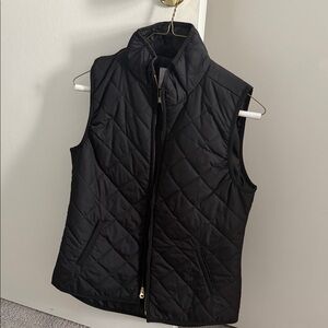 Women's Black Quilted Vest